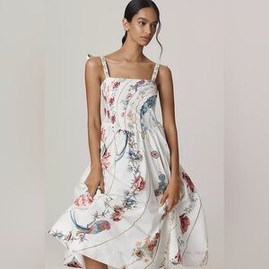 Maeve Tie-Strap 3D Printed MIDI Dress